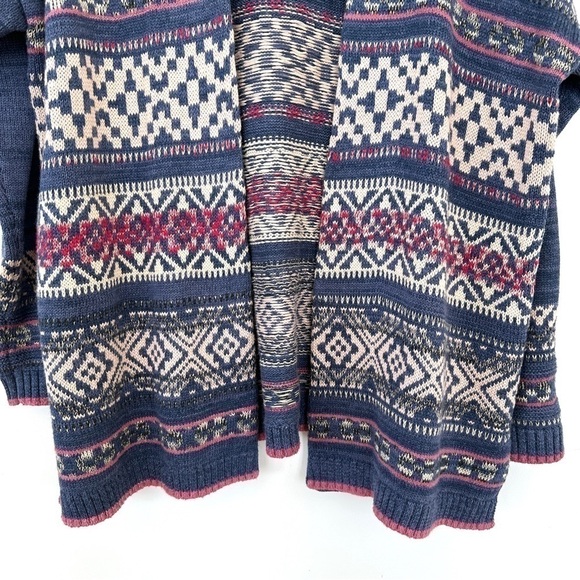 Chaps open cardigan, oversized fit  with dolman cut sleeves, cotton blend - Picture 5 of 10